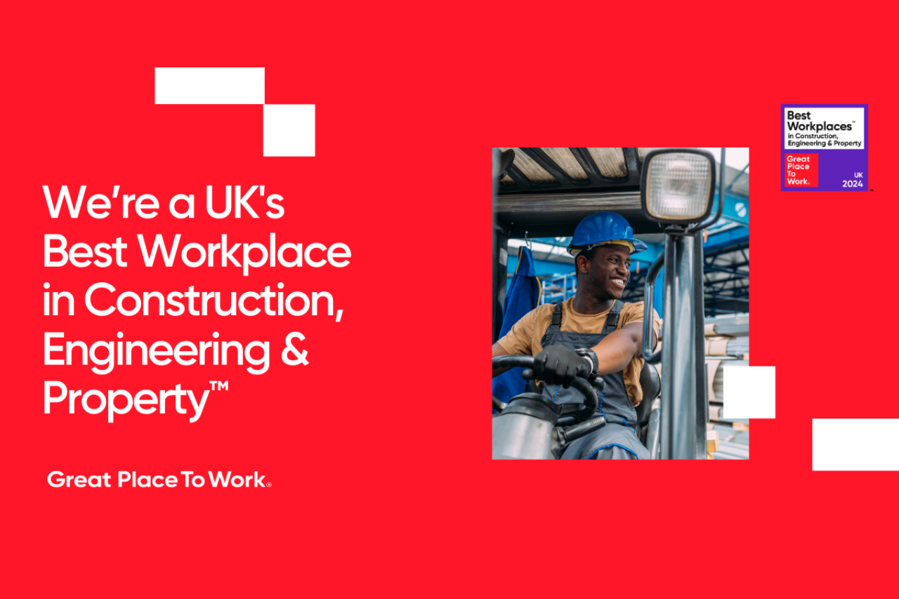 Dowds Group recognised as one of the UK’s Best Workplaces in Construction, Engineering & Property™!